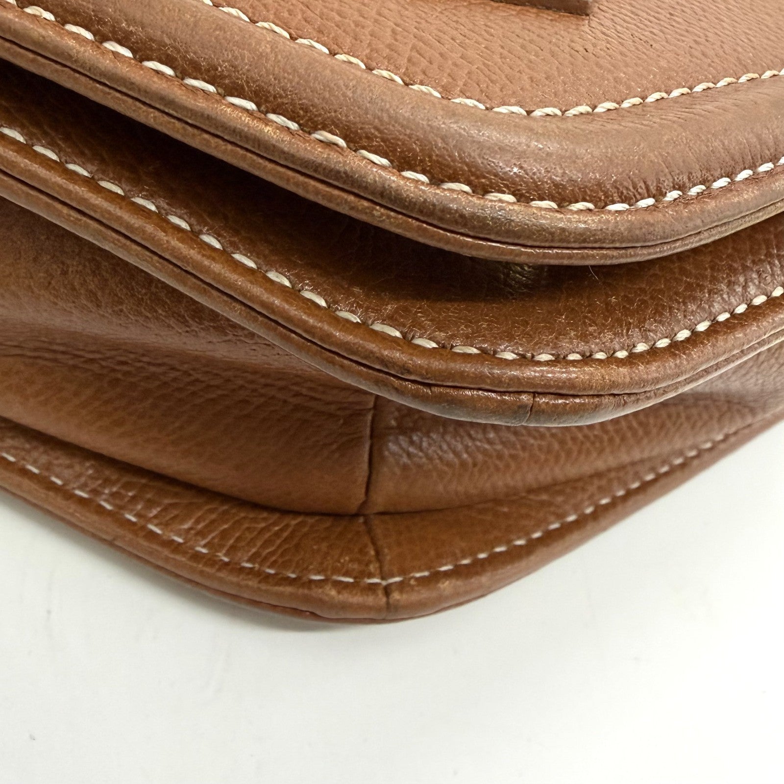 Saint Laurent Yves Vintage Shoulder Tote - Brown, Leather