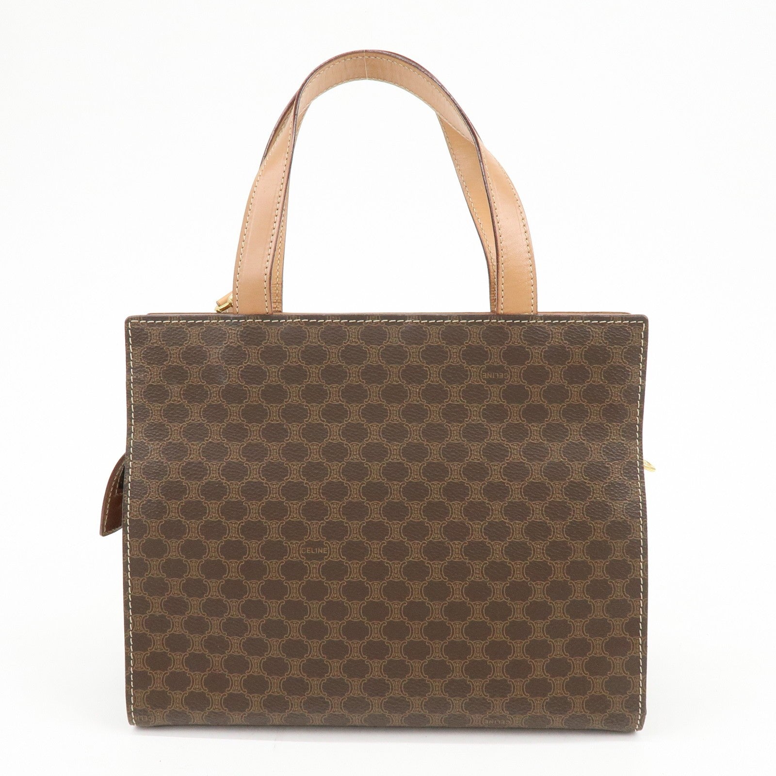 Celine Macadam 2Way Bag - Brown, PVC Leather