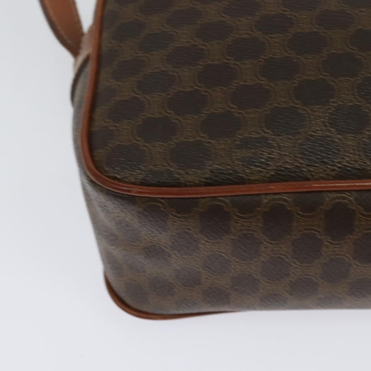 Celine Macadam Shoulder Bag - Brown/Gold, PVC Leather