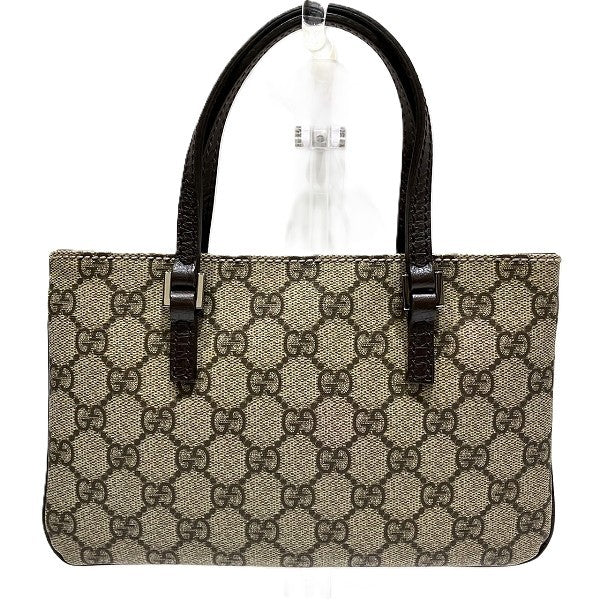 Gucci GG Supreme Handbag - Beige x Dark Brown, Coated Canvas