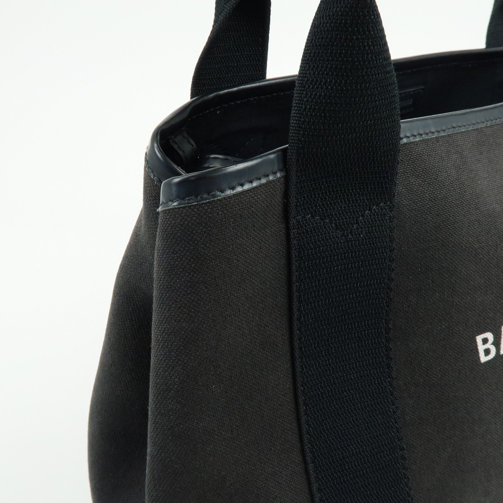 Balenciaga Tote Bag - Black, Canvas, Leather- מגיע עם הארנק