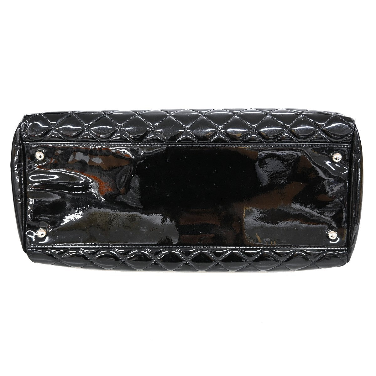 Chanel Duffle Handbag - Black, Patent Leather