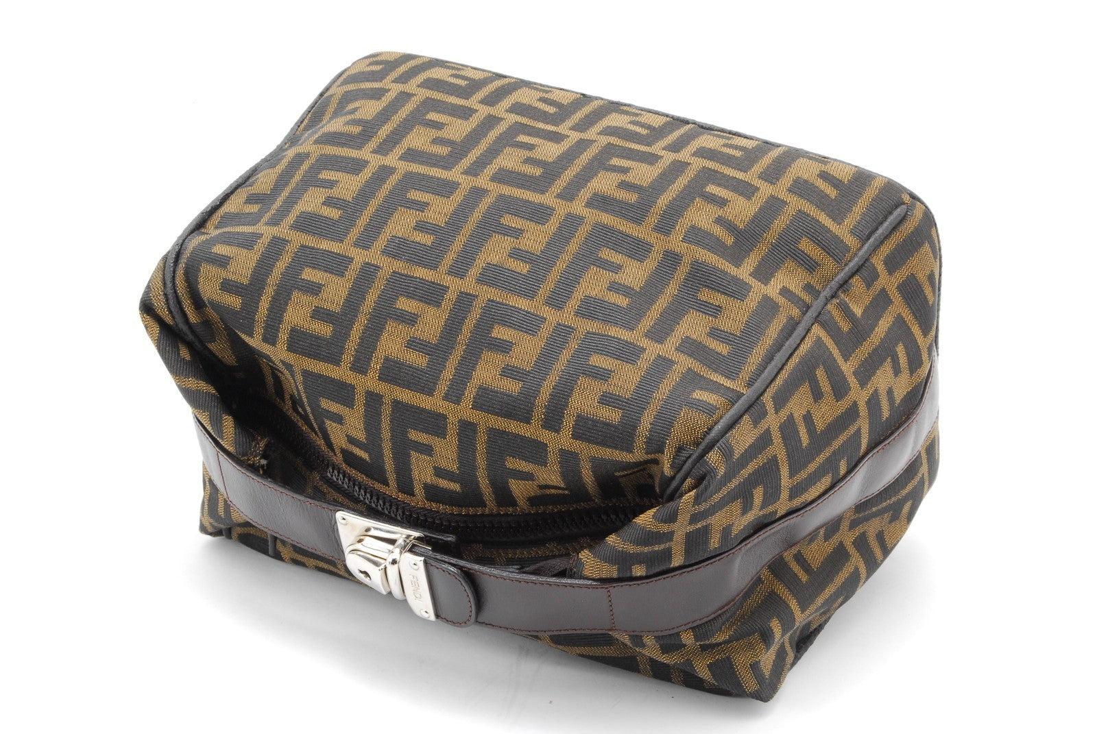 Fendi Zucca Handbag - Brown, Canvas Leather