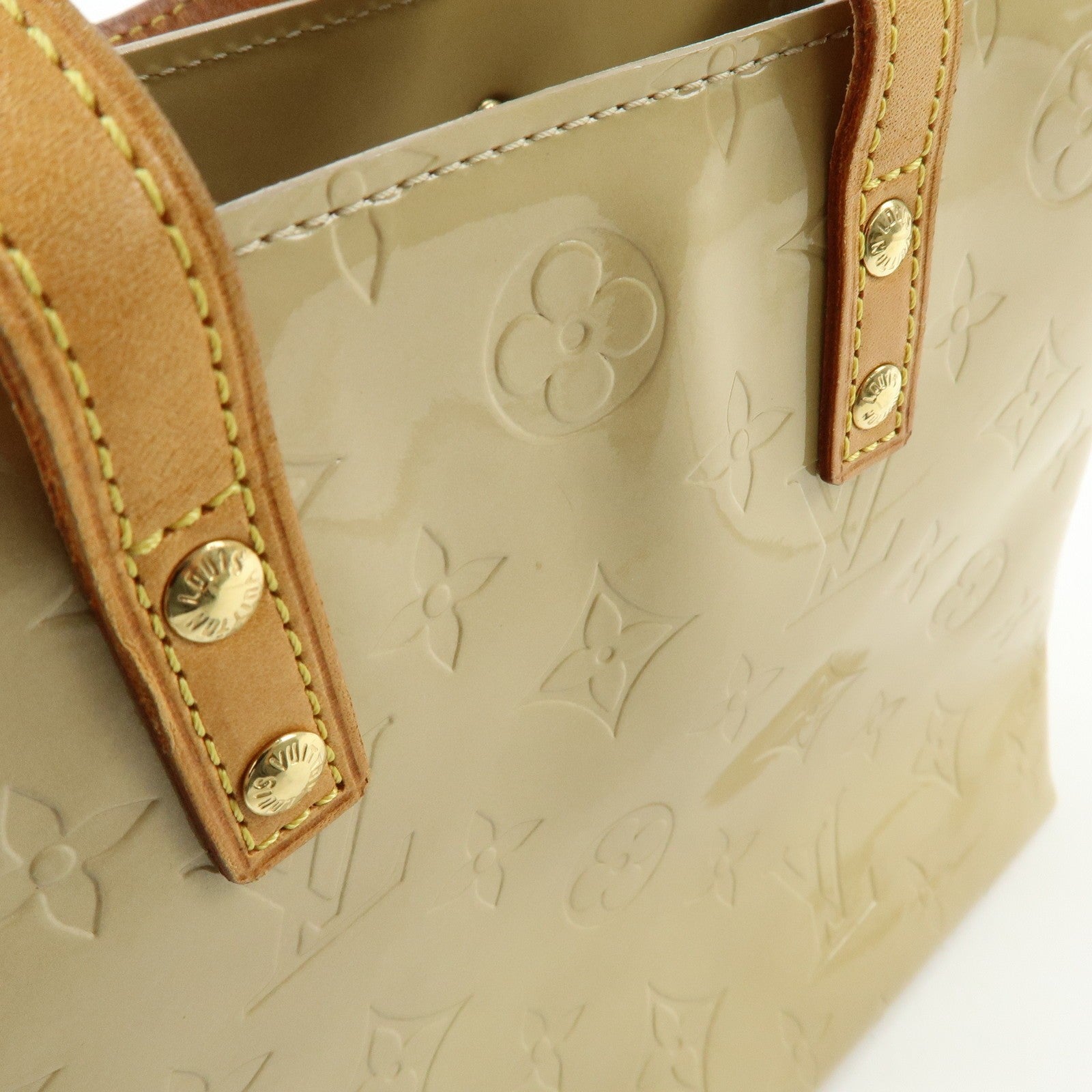 Louis Vuitton Hand Bag - Beige, Vernis Leather