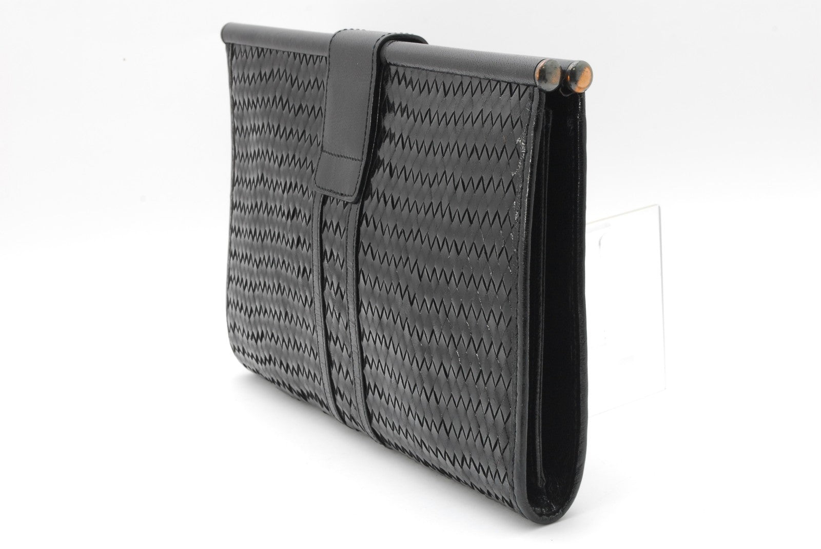 Saint Laurent Yves Clutch Bag - Black, Leather 