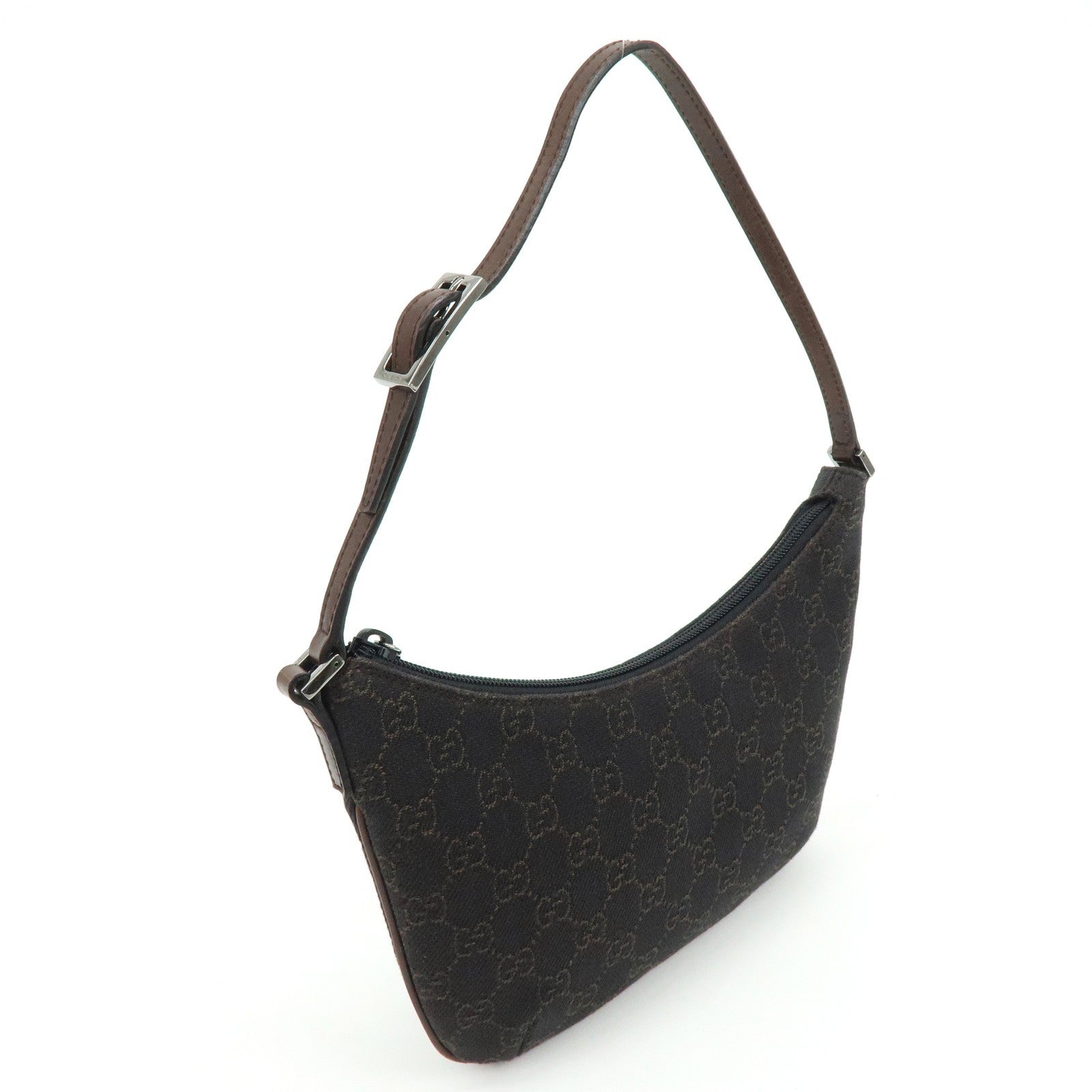 Gucci Shoulder Bag - Brown, Canvas and Leather