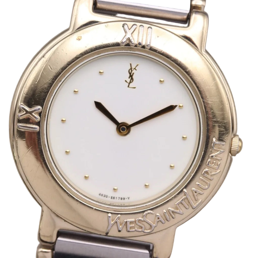 Yves Saint Laurent 4620 Watch - Ivory, Stainless Steel