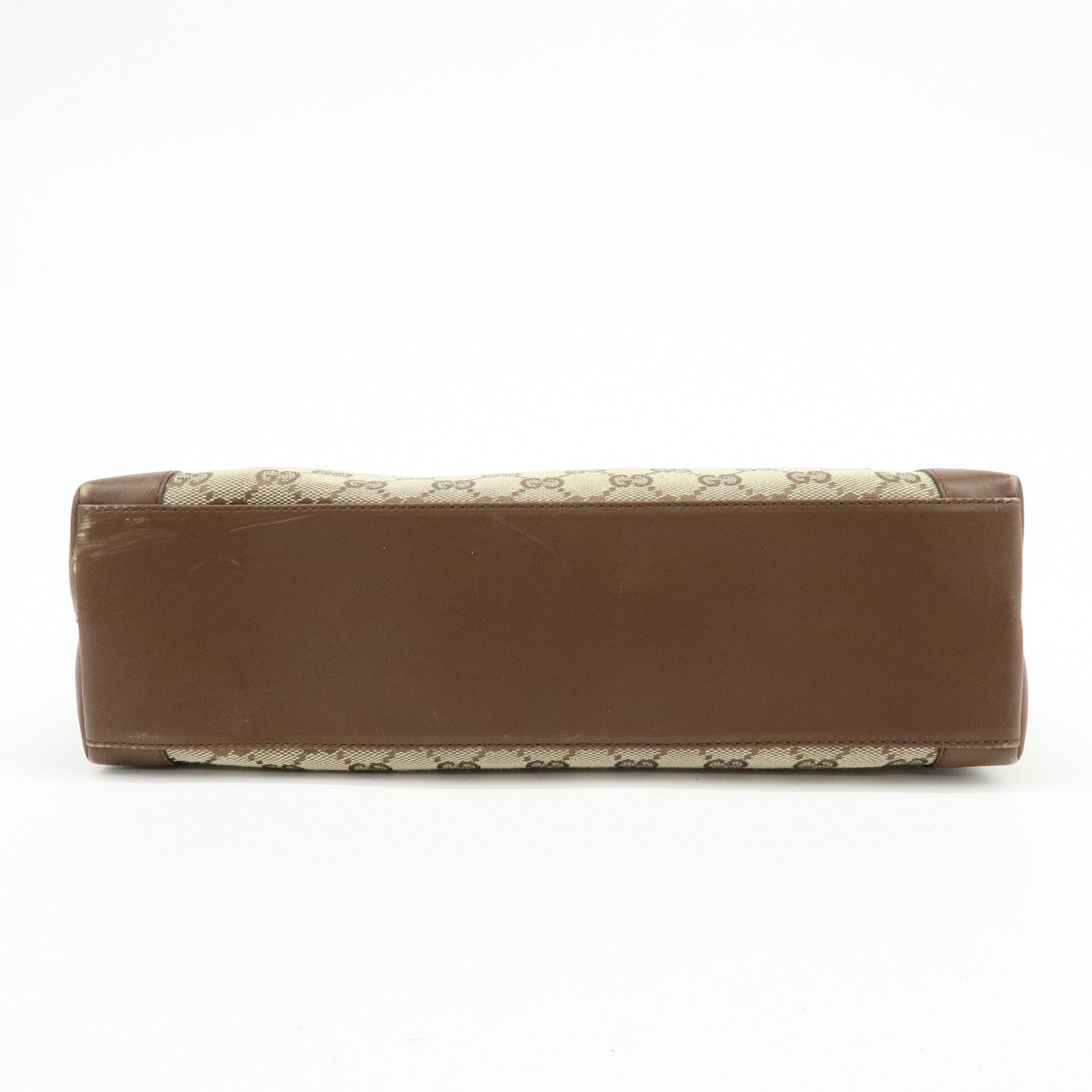 Gucci Tote Bag - Brown, GG Canvas Leather 