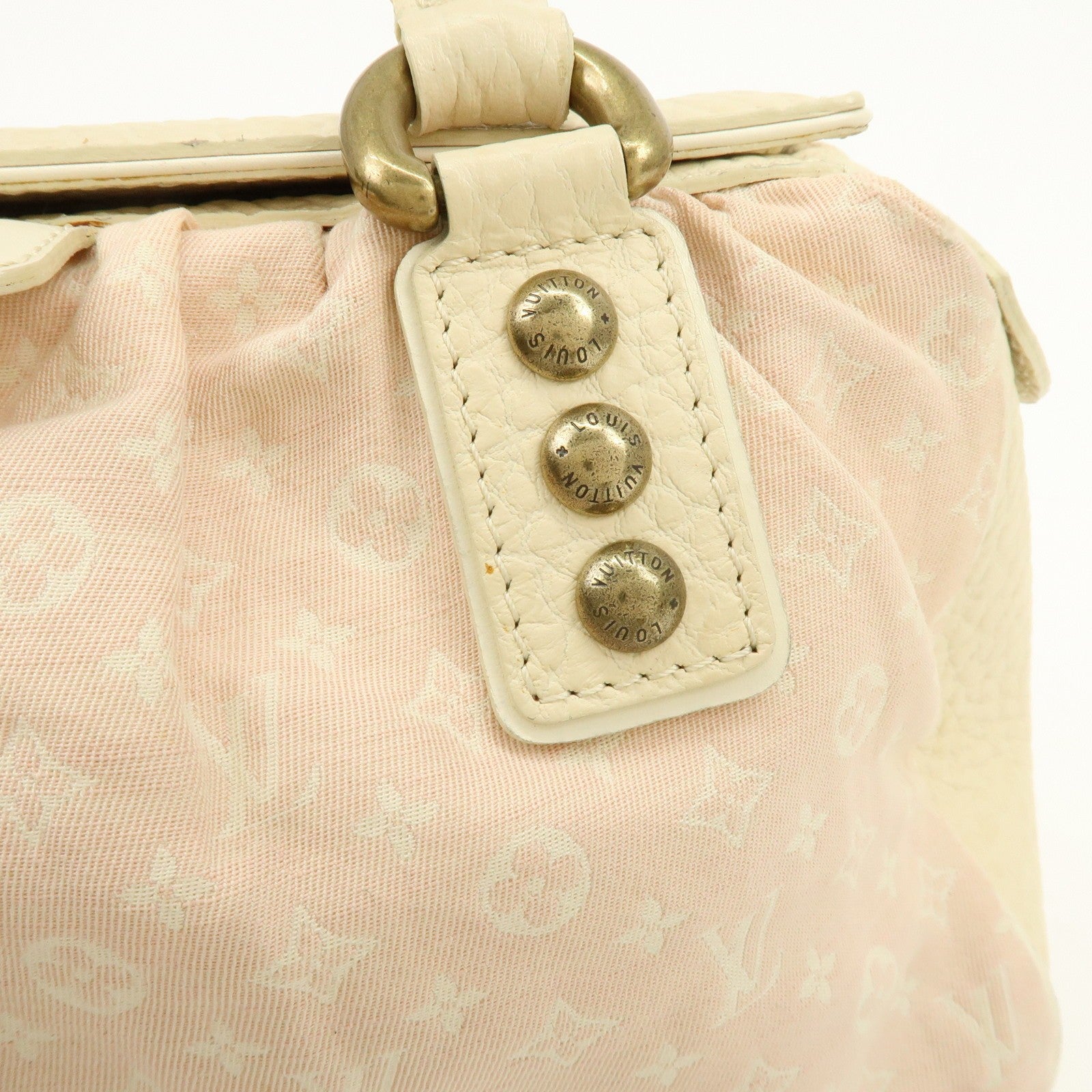 Louis Vuitton Monogram Mini Lin Trapez PM Handbag - Rose, Canvas 