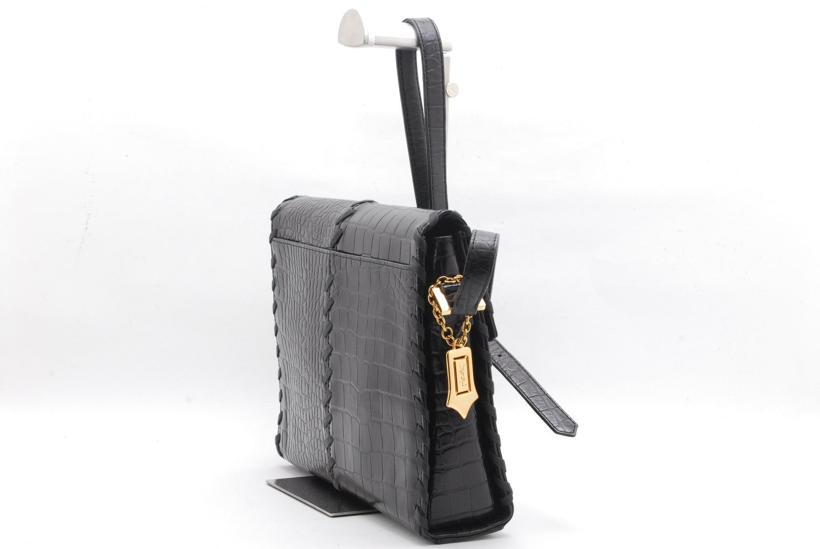 Saint Laurent YSL Shoulder Bag - Black, Leather 