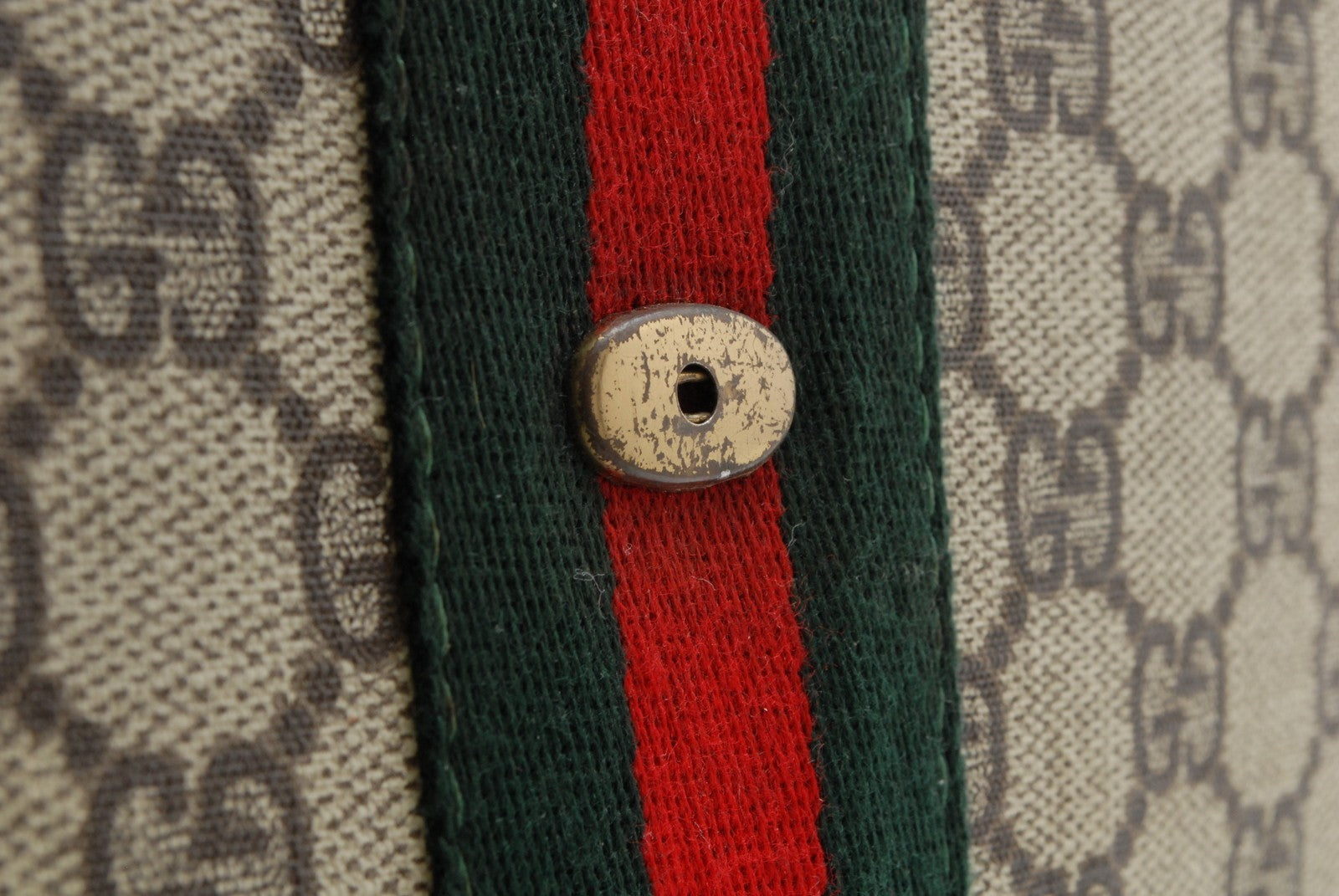 Gucci GG Supreme Web Clutch - Beige, PVC