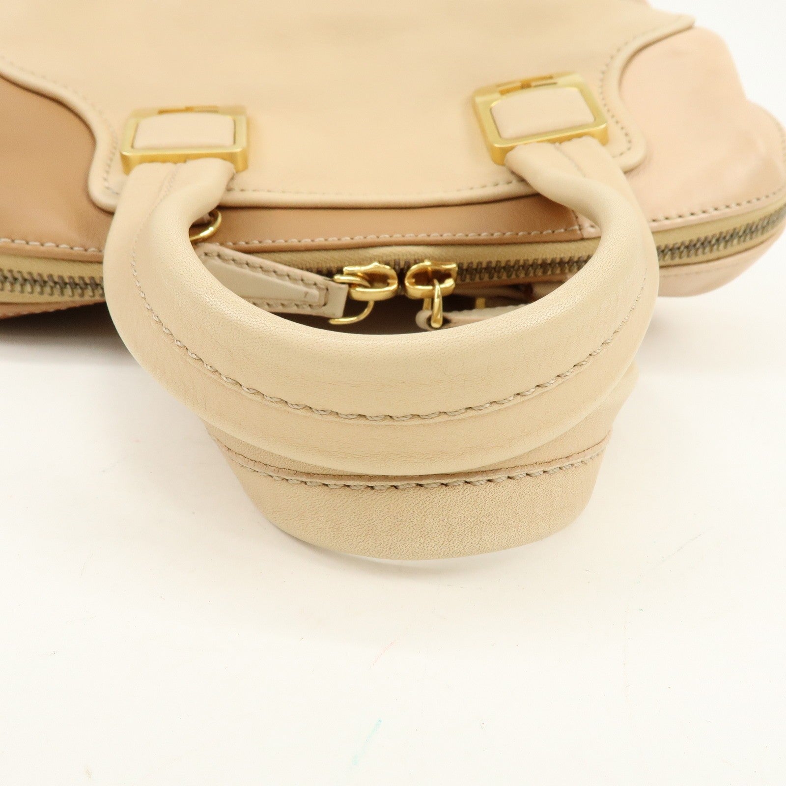 Fendi Hand Bag - Beige, Leather