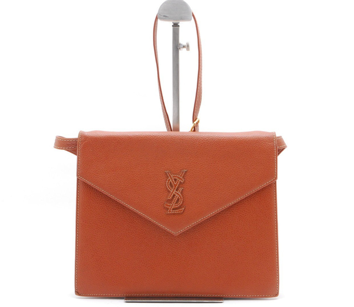 Saint Laurent Shoulder Tote Stitch Bag - Brown, Leather 