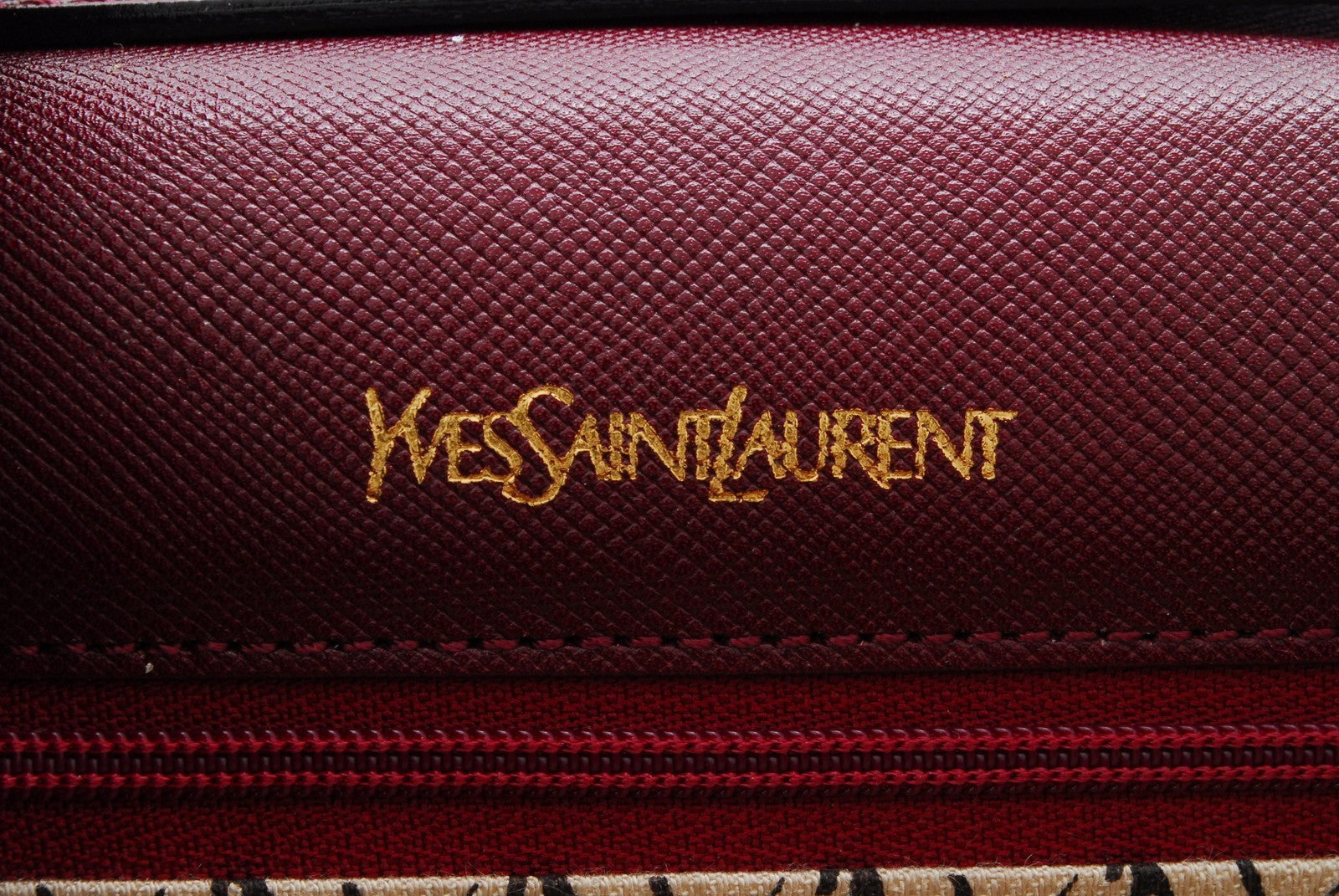 Saint Laurent Yves Shoulder Bag - Red Bordeaux, Leather