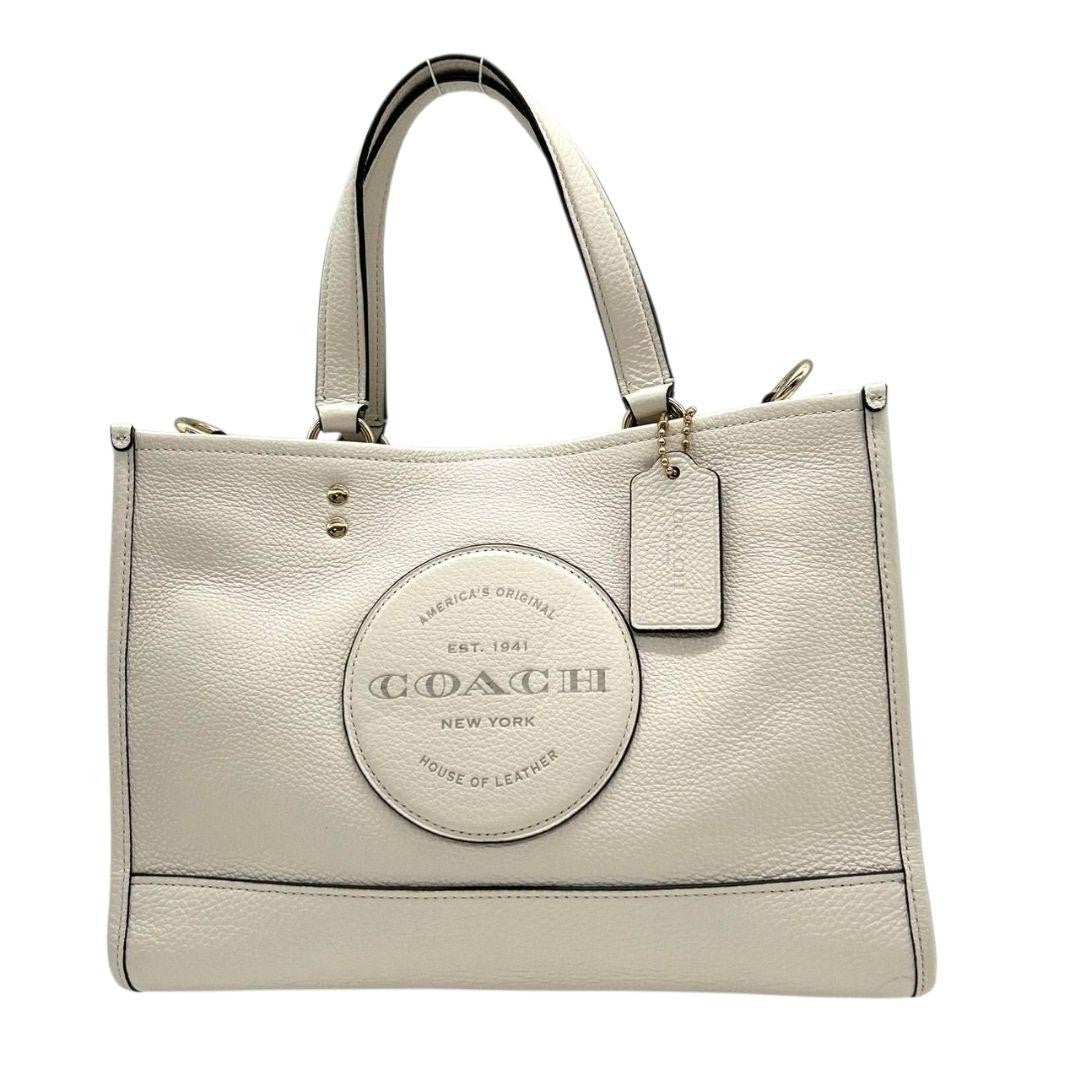 Coach S45 Handbag - White, Leather