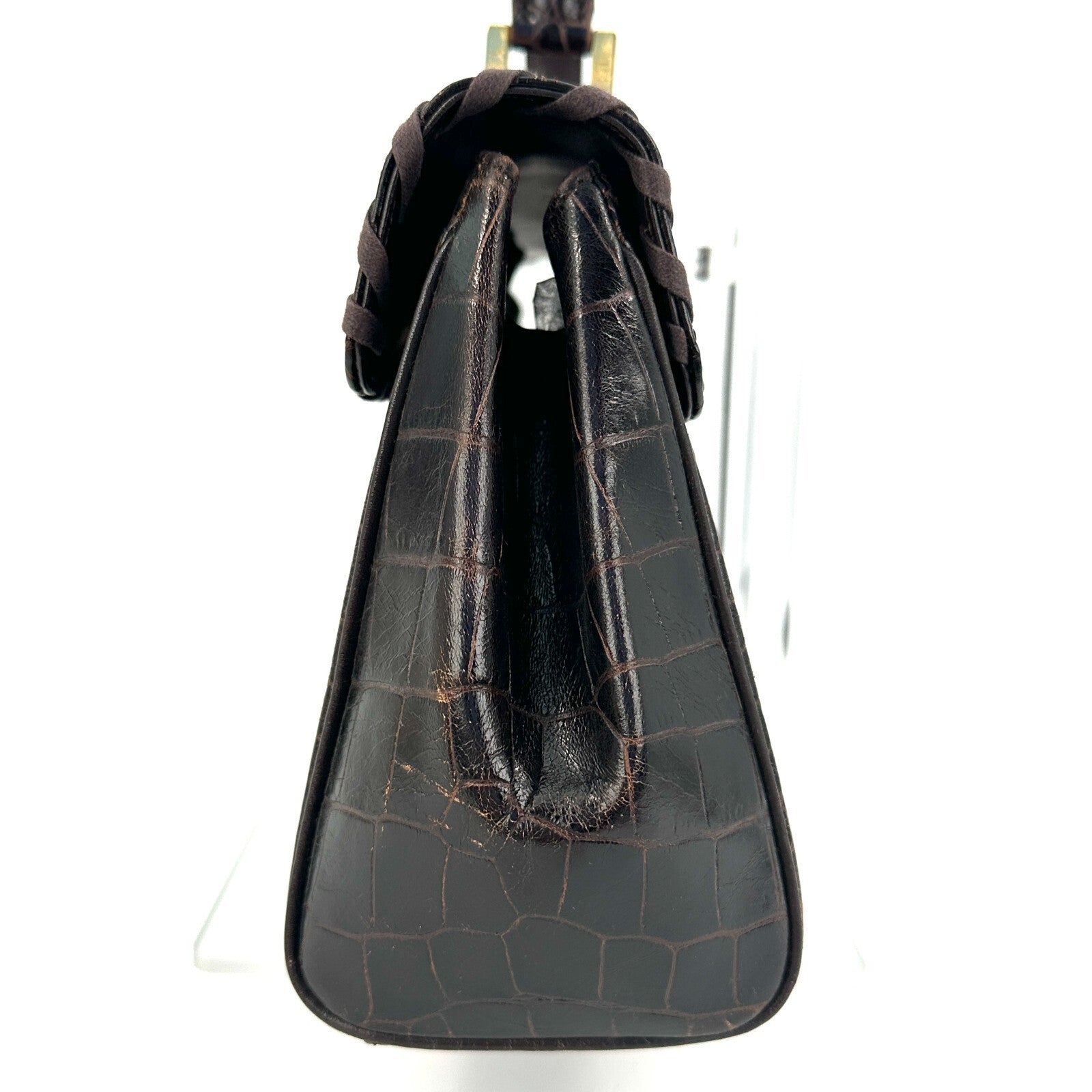 Saint Laurent Toto Handbag - Brown, Leather 