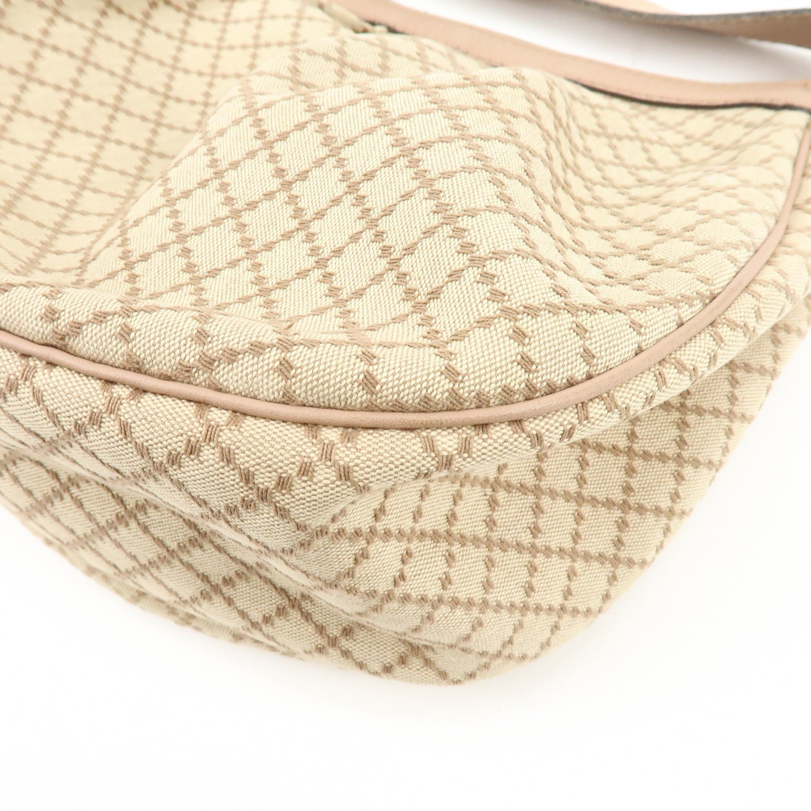 GUCCI Sukey Interlocking G Diamante Canvas Shoulder Bag
