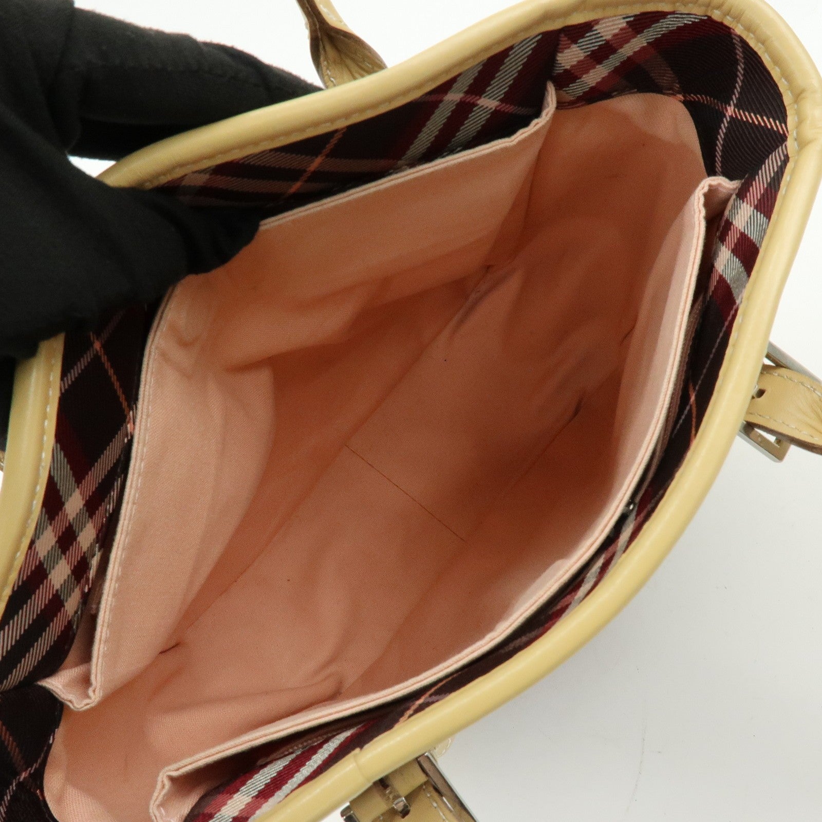 Burberry Tote Bag - Brown, Canvas and Leather