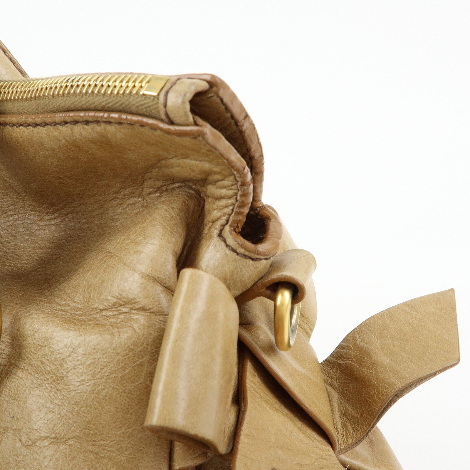 Miu Miu Handbag - Beige, Leather
