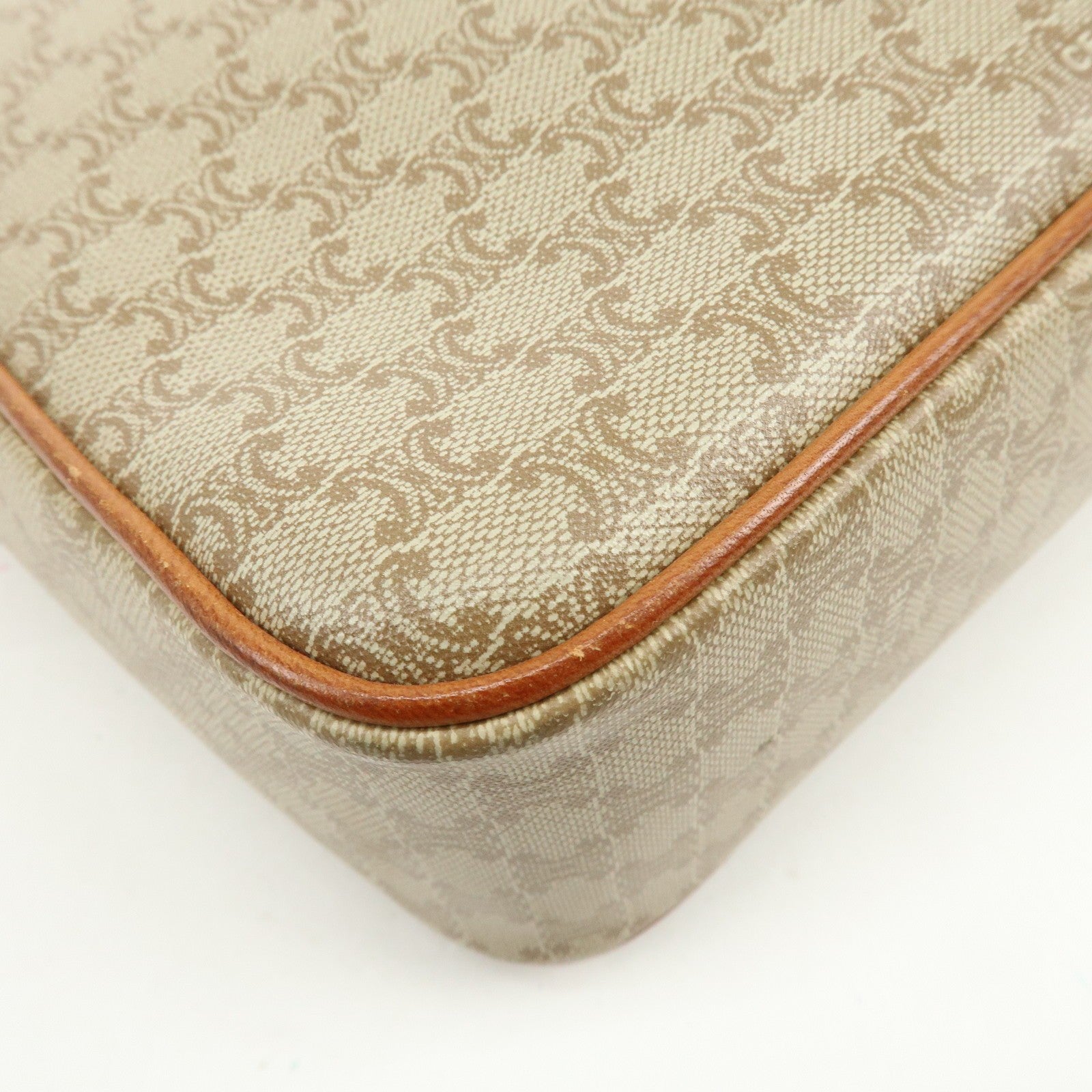 Celine Macadam Shoulder Bag - Beige, PVC Leather 