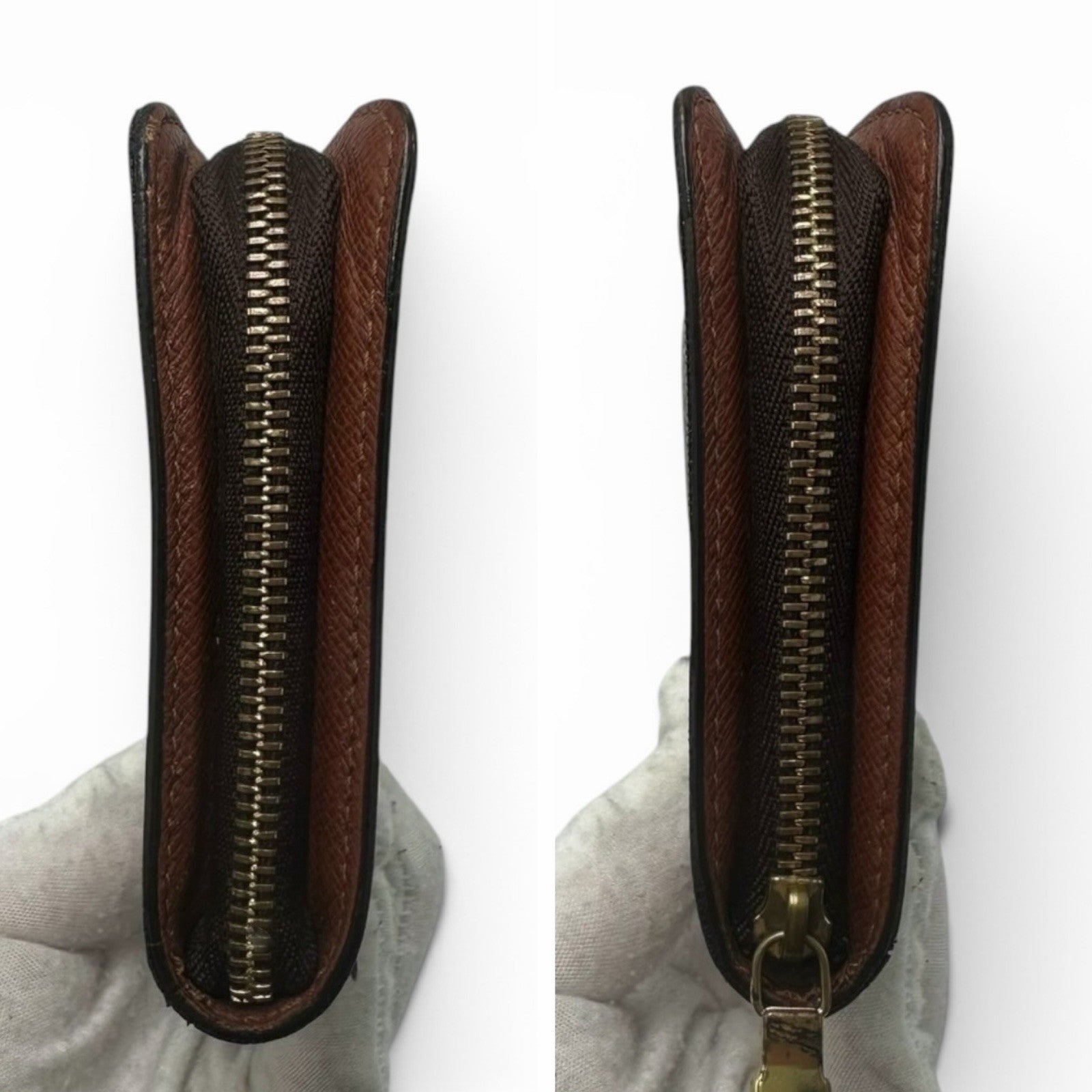 Louis Vuitton Portemonnaie Zip-Around Wallet - Brown, Monogram