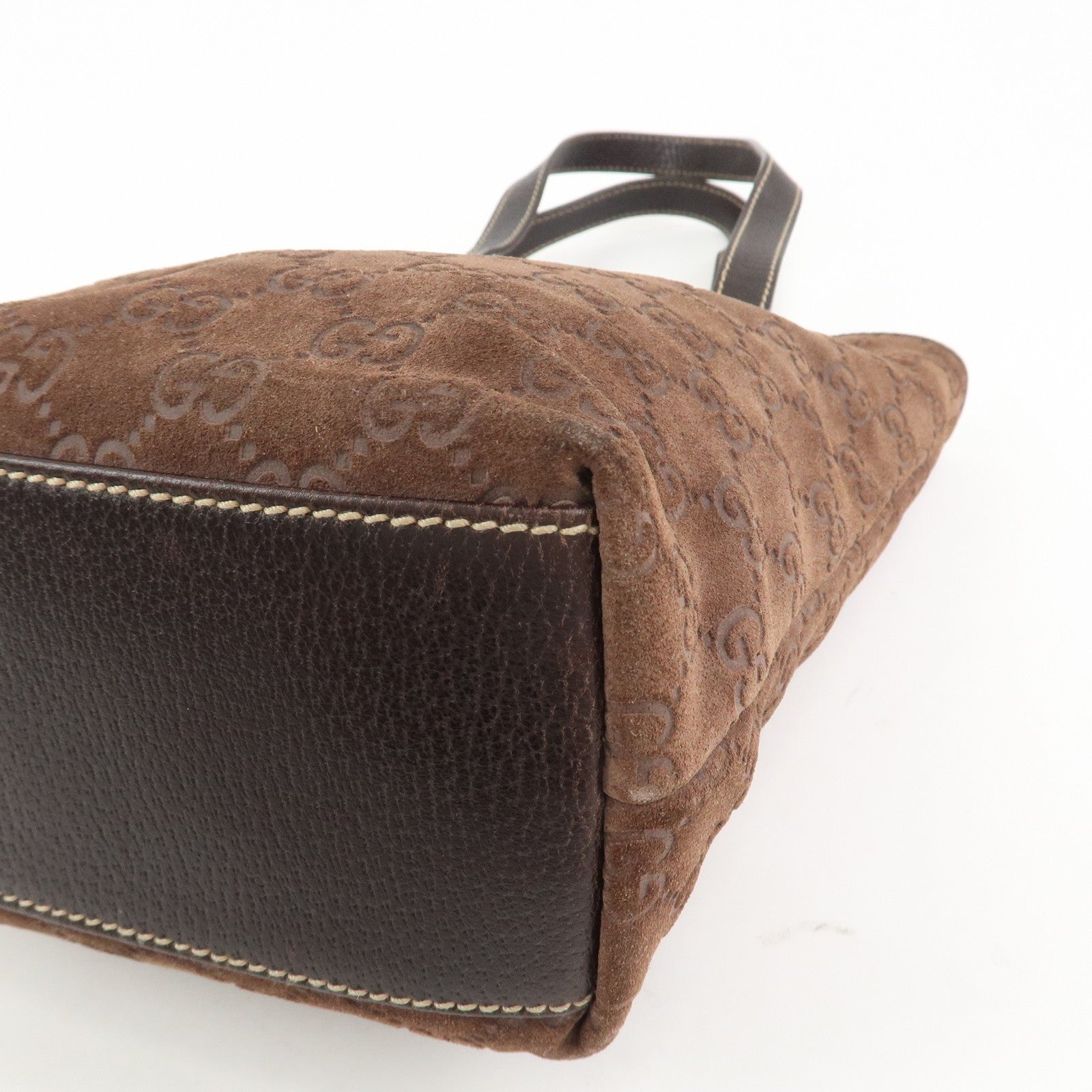 Gucci Tote Bag - Brown, Suede Leather
