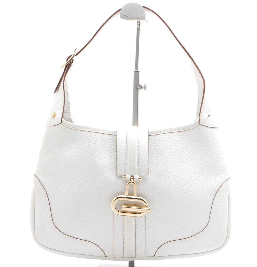 Gucci Shoulder Bag - White, Leather