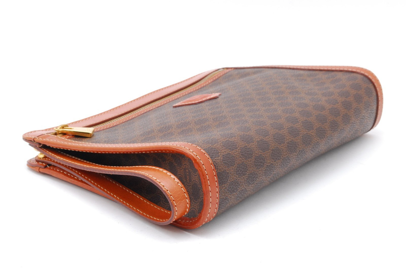Celine Macadam Clutch Bag - Brown, Leather PVC