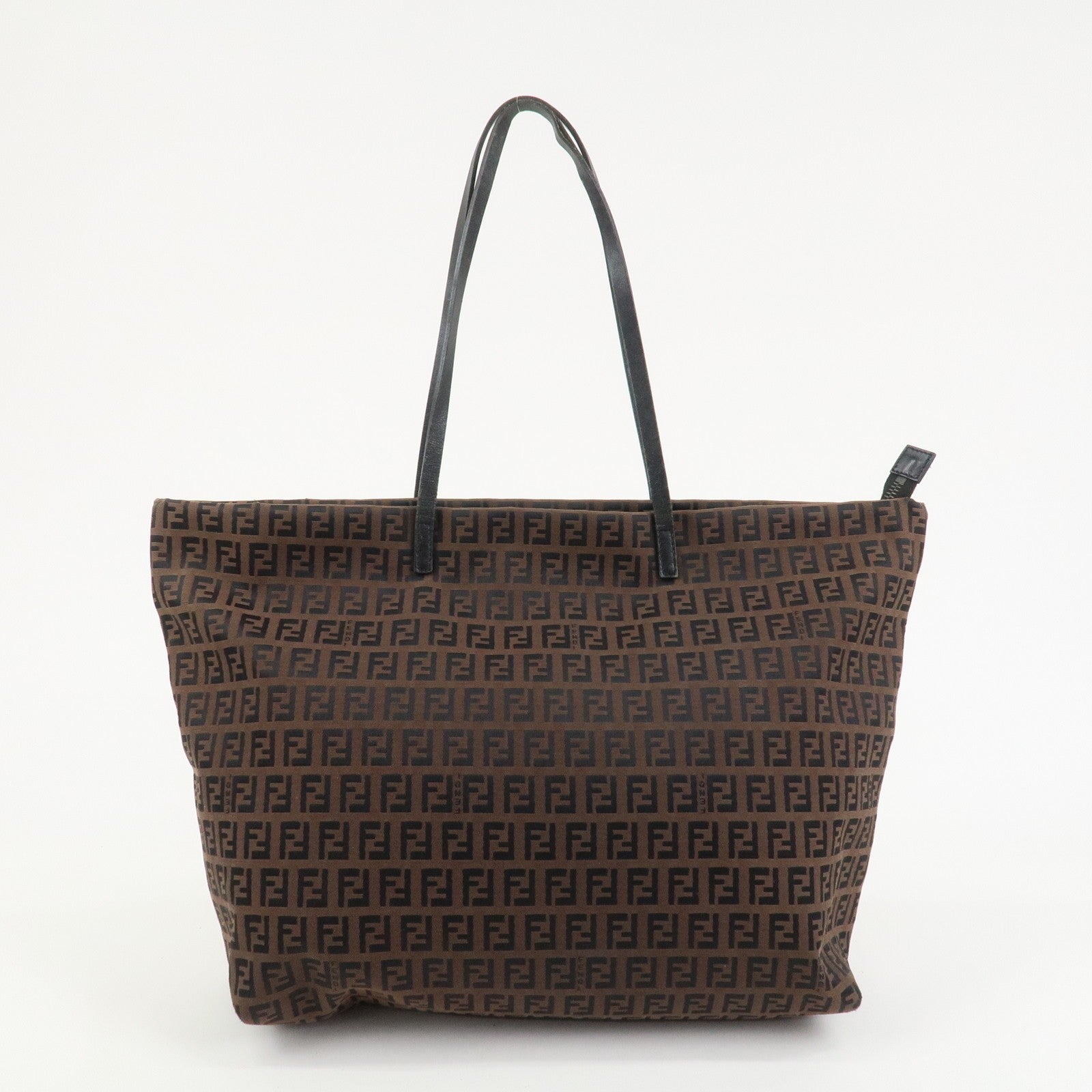 Fendi Zucchino Tote Bag - Brown, Canvas and Leather