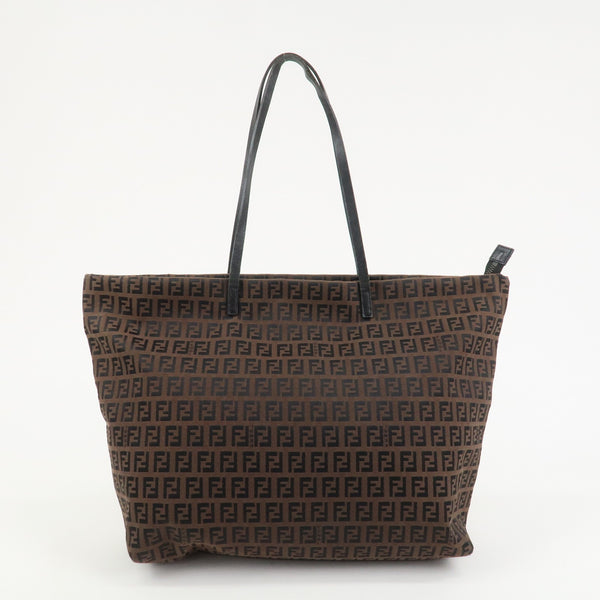 Fendi Zucchino Tote Bag - Brown, Canvas and Leather