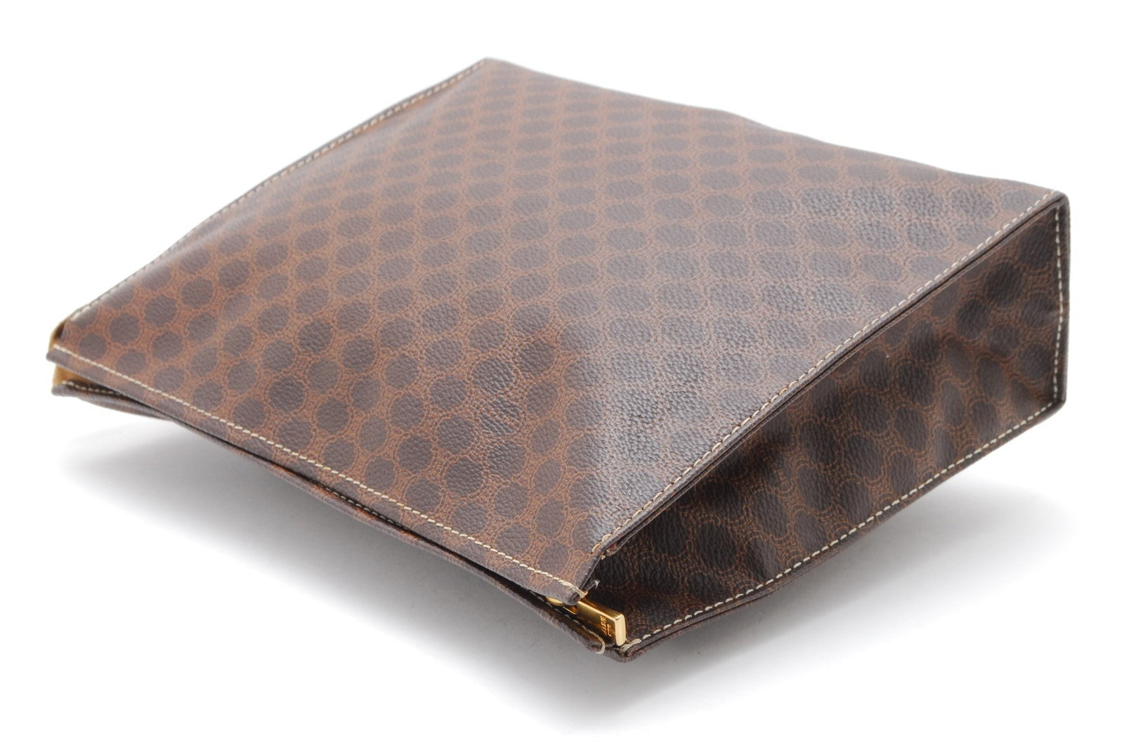 Celine Macadam Clutch Bag - Brown, PVC Leather