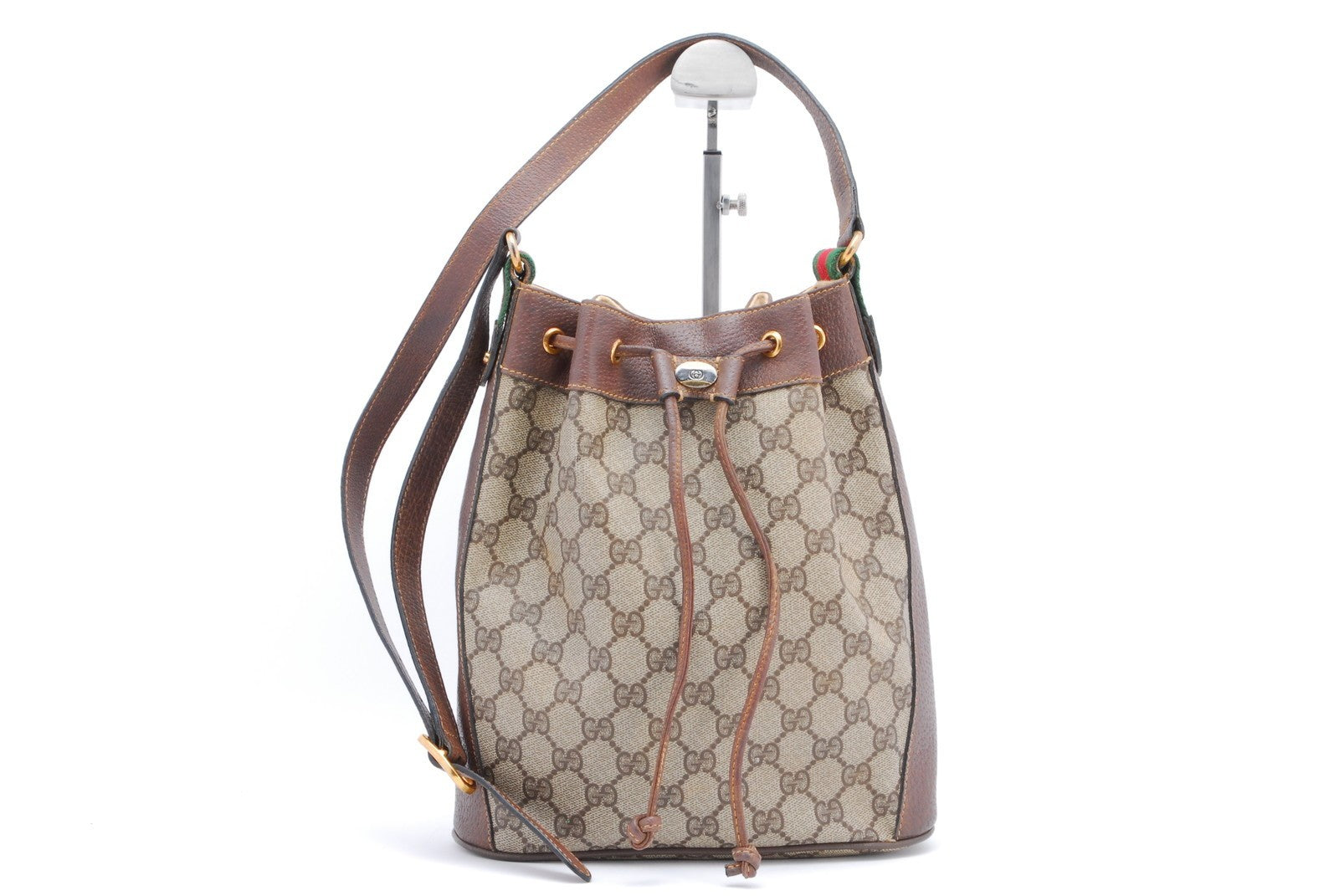 Gucci Sherry Shoulder Bag - Brown, PVC
