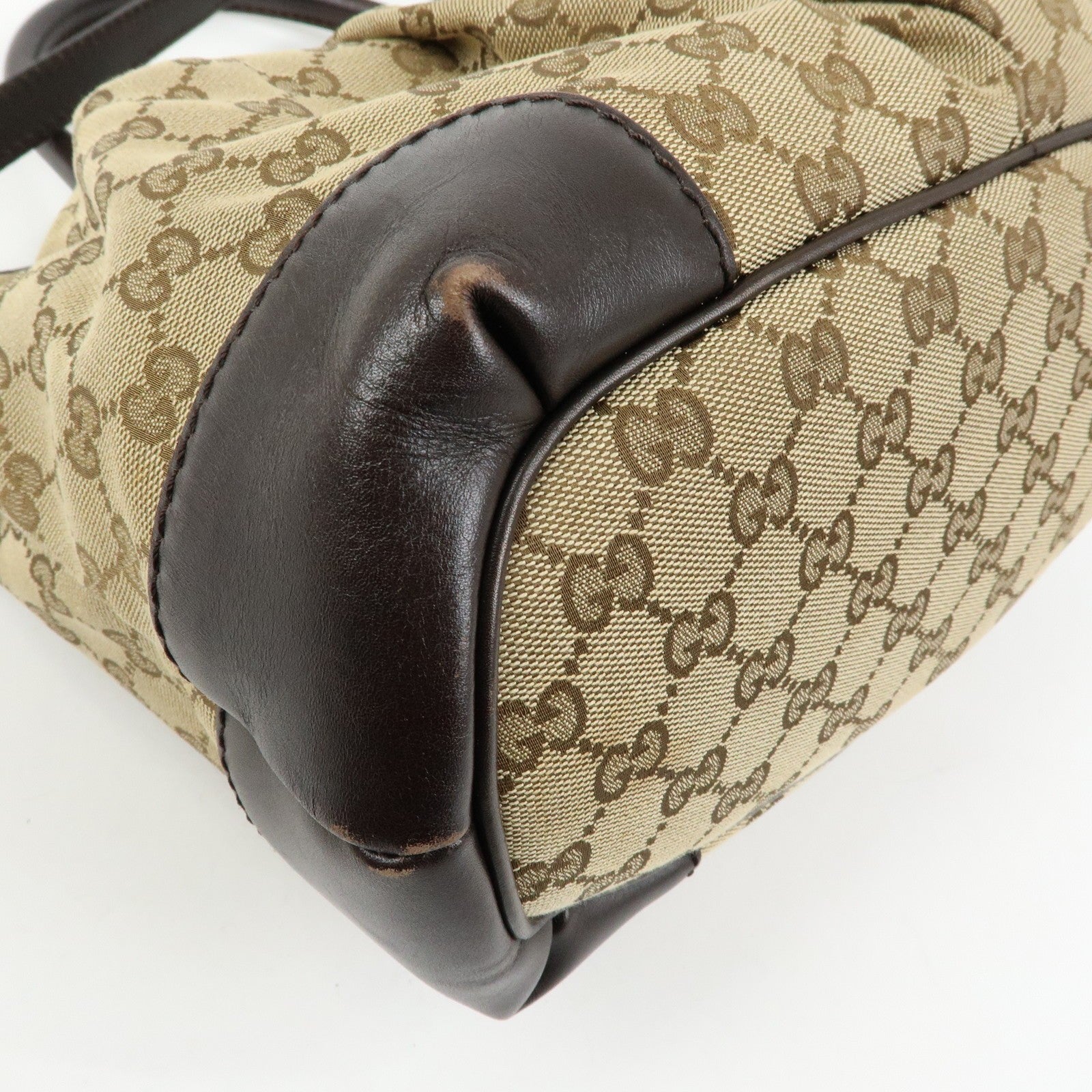 Gucci 247902 2Way Bag - Brown, Canvas and Leather