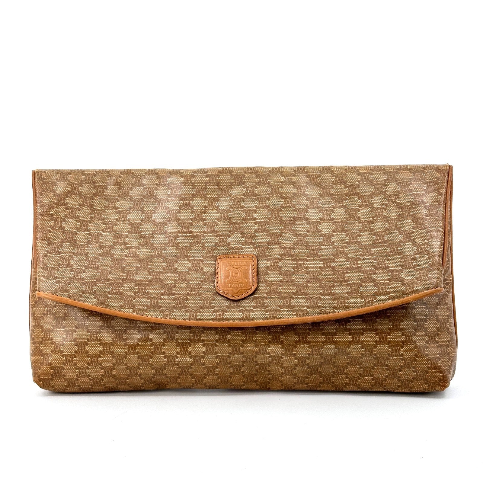 Celine Macadam Clutch Bag - Beige, PVC
