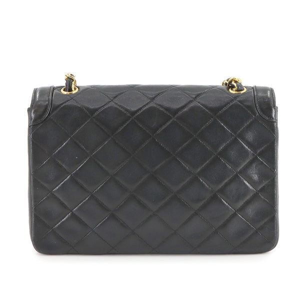CHANEL Matelasse Chain Shoulder Bag - Black, Leather 