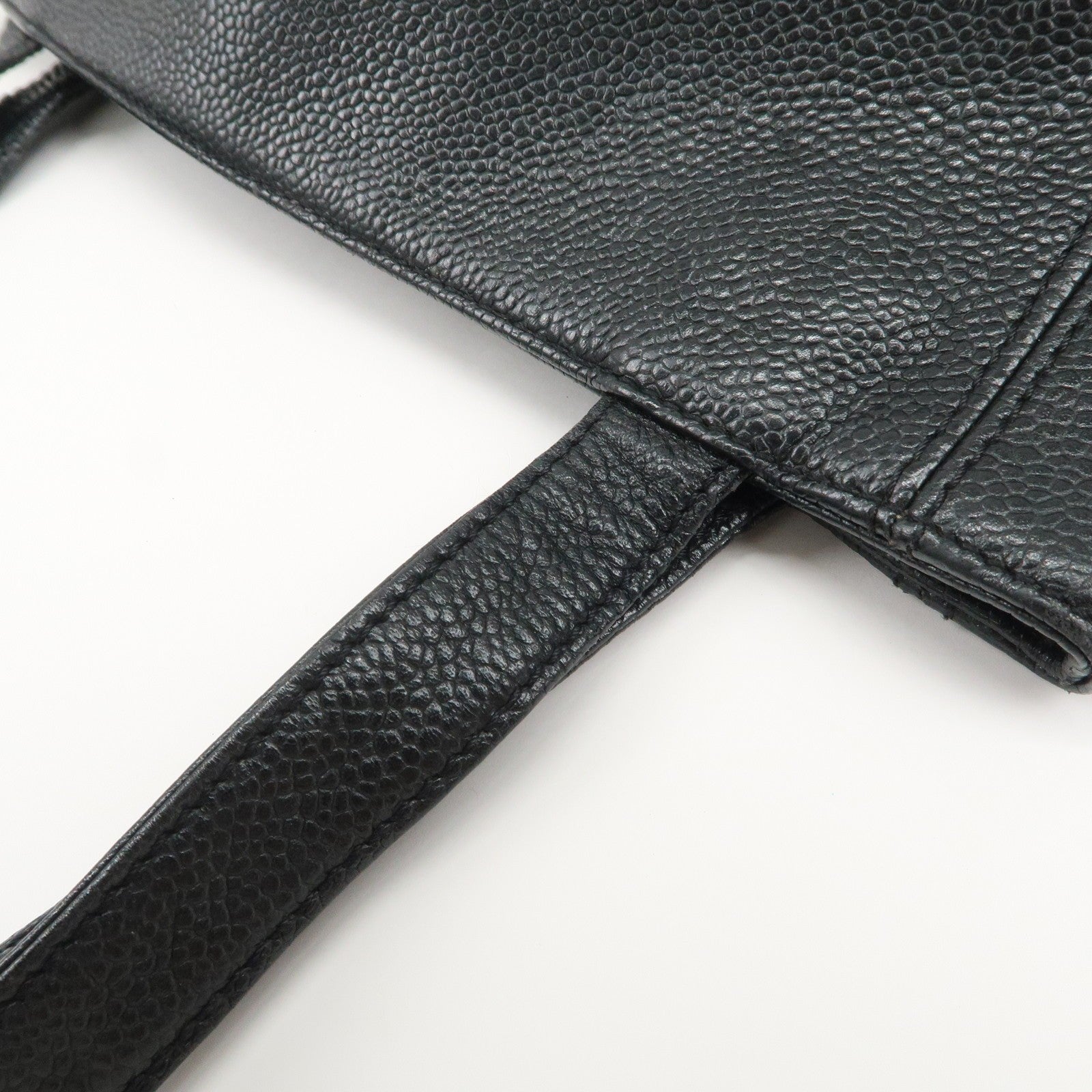 Chanel Coco Mark Caviarskin Shoulder Bag - Black, Leather