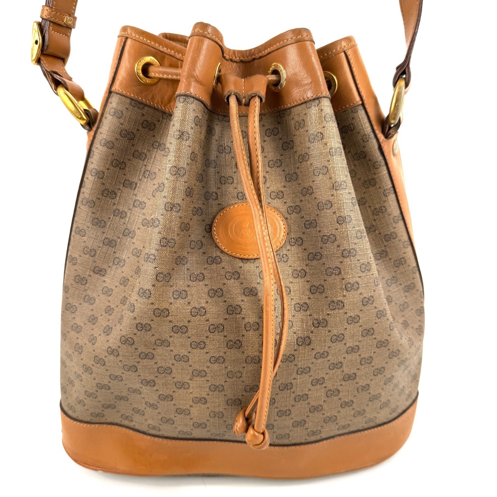 Gucci Micro GG Shoulder Bag - Brown, Leather and PVC