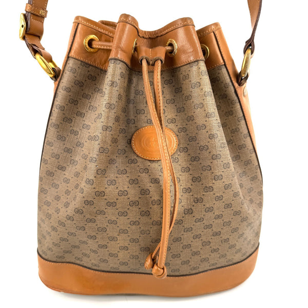 Gucci Micro GG Shoulder Bag - Brown, Leather and PVC