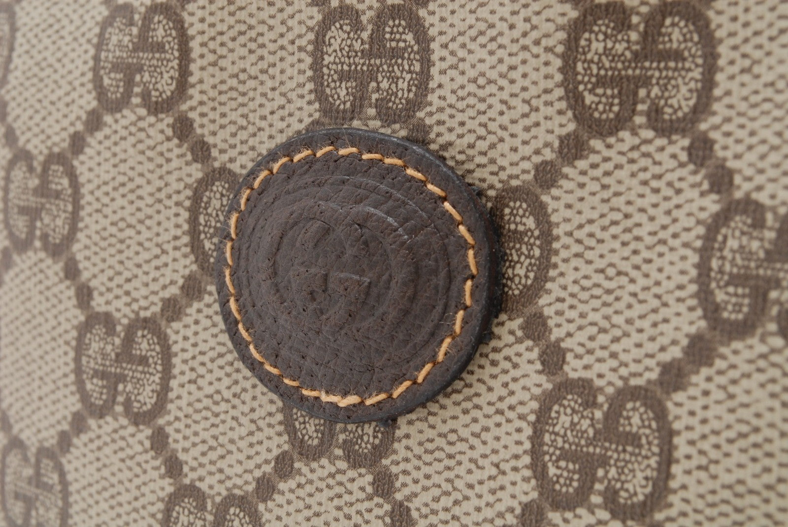 Gucci Pouch Clutch Bag - Brown, PVC Leather