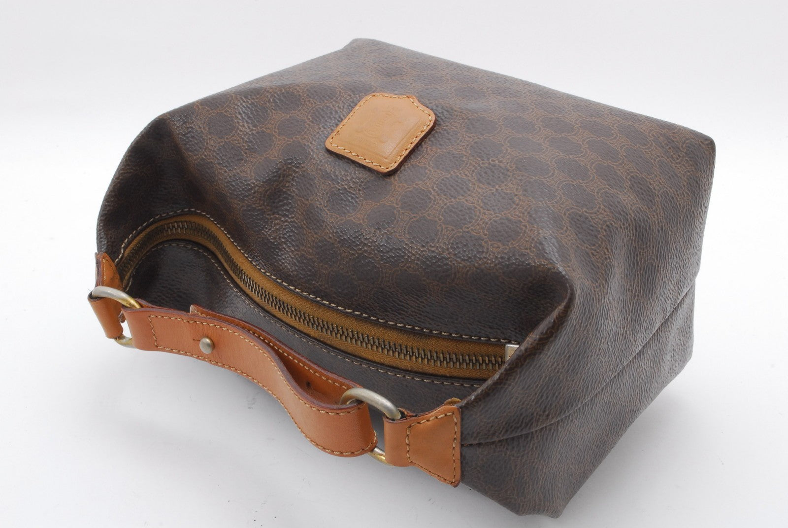 Celine Macadam Vanity Handbag - Brown, PVC