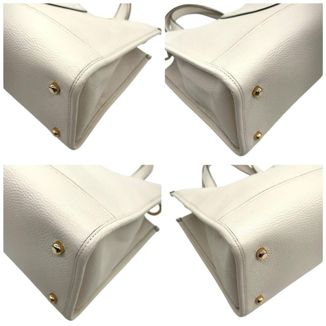 Coach S45 Handbag - White, Leather