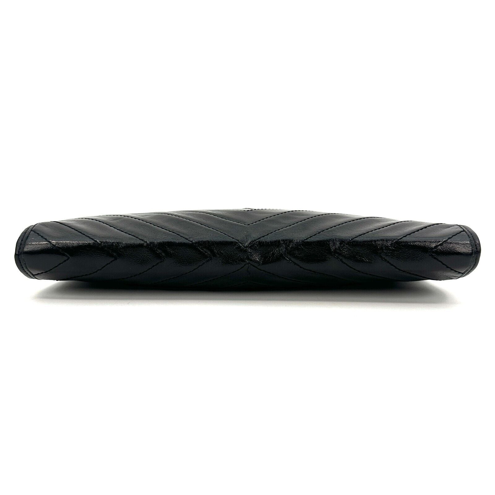 Saint Laurent YSL Clutch - Black, Leather