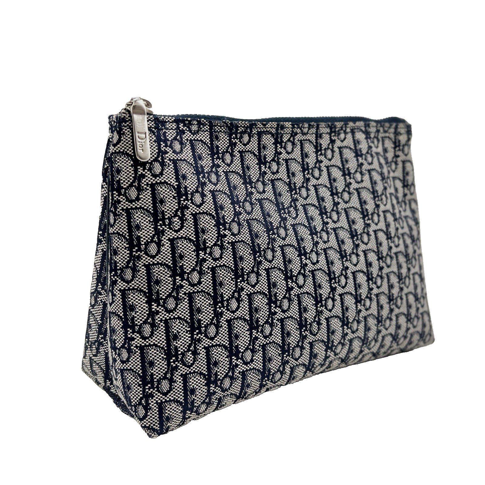 Christian Dior Trotter Mini Pouch Clutch Bag - Navy, Canvas