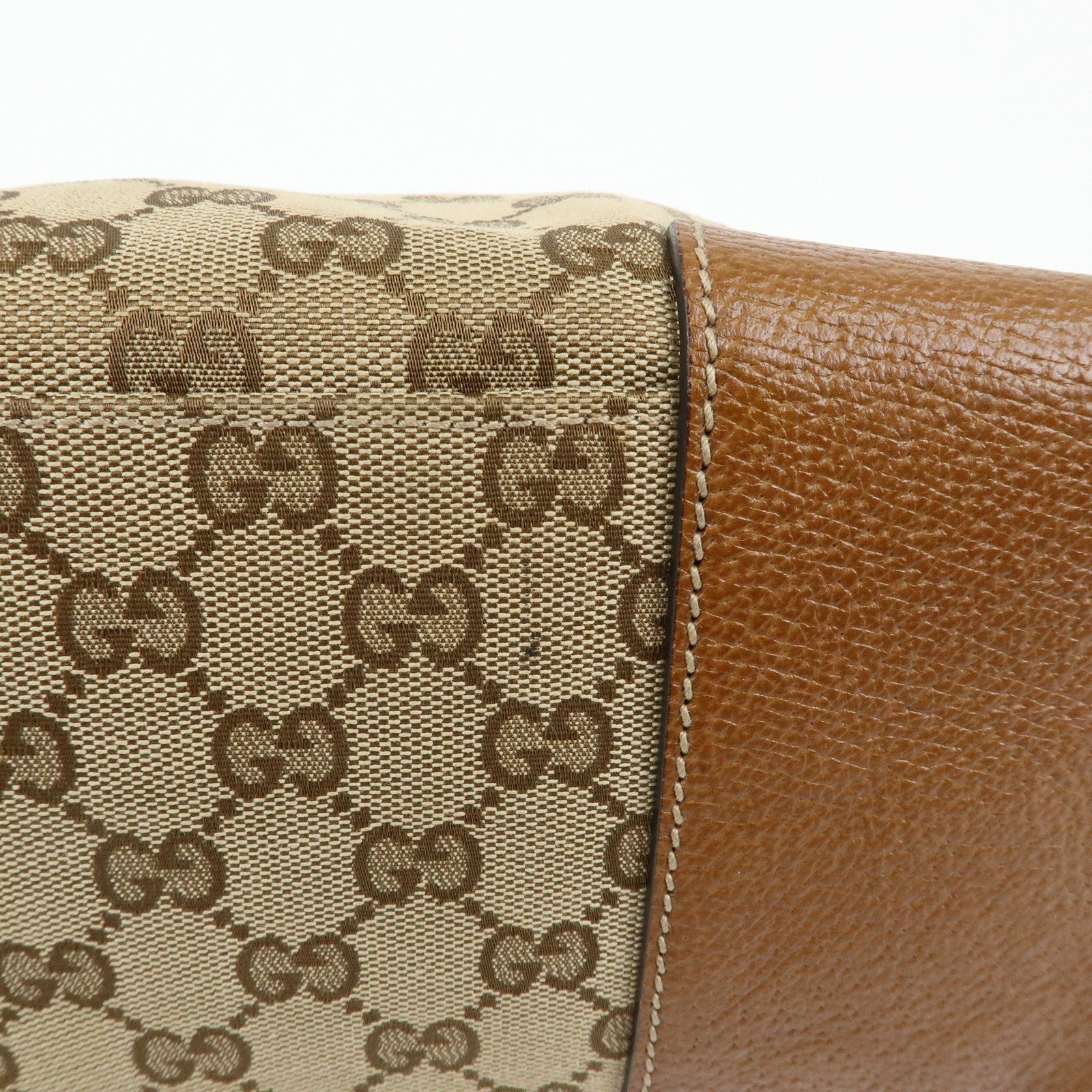 Gucci Hand Bag - Beige, Canvas Leather