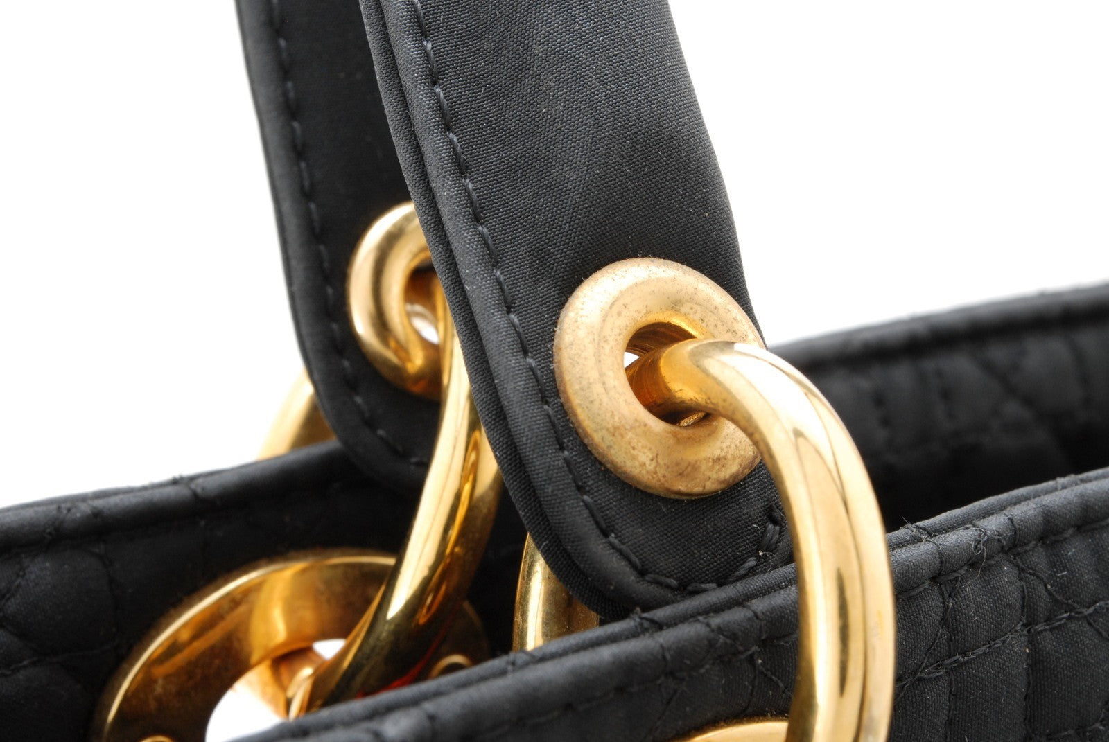 Christian Dior Lady Dior Handbag - Black, Nylon