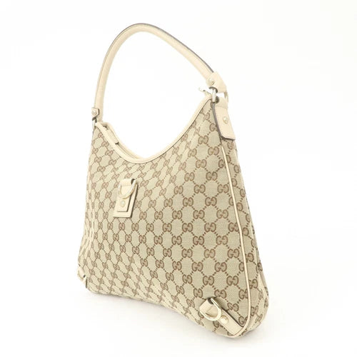Gucci Abbey Shoulder Bag - Beige, Canvas