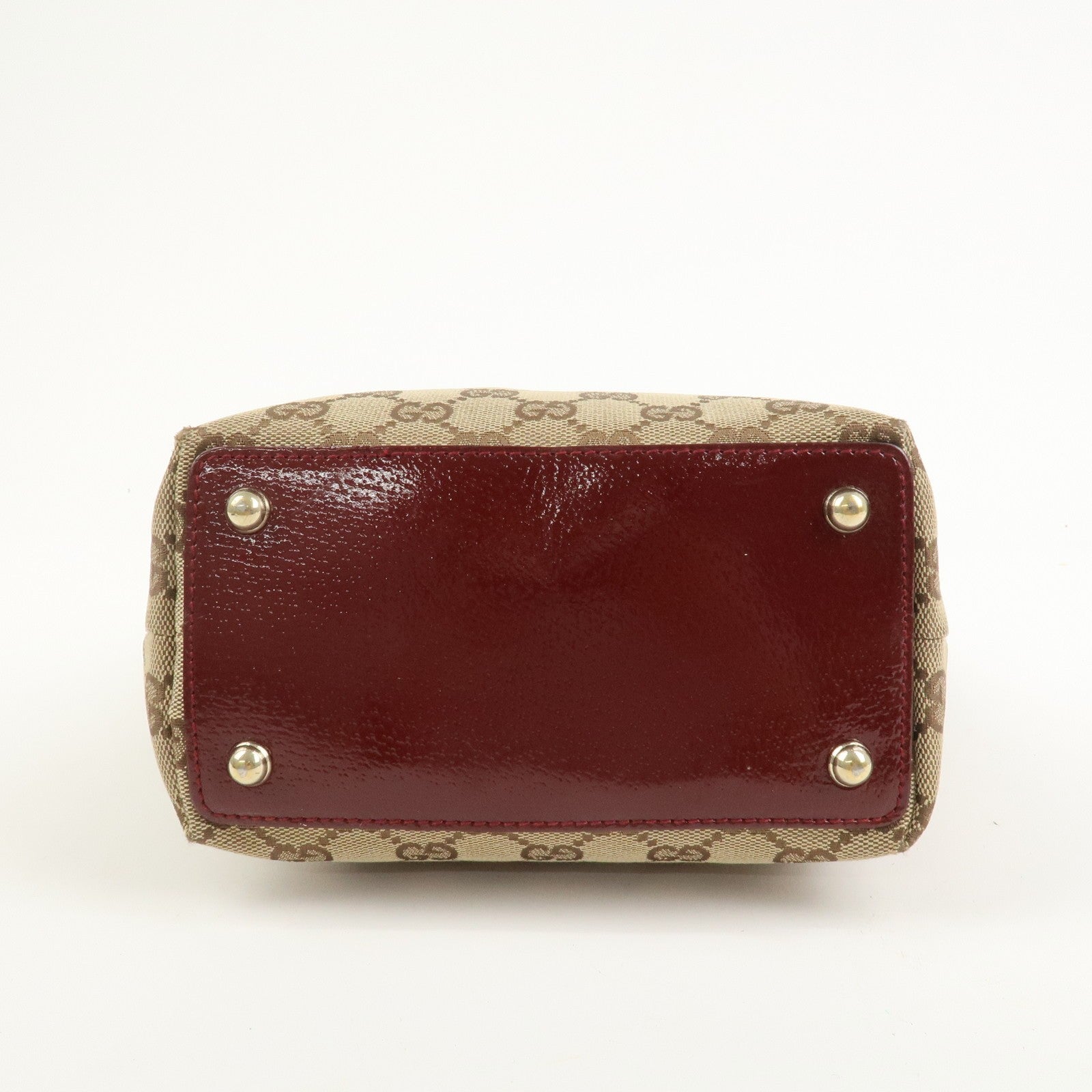 Gucci Tote Bag - Brown Bordeaux, GG Canvas Leather 