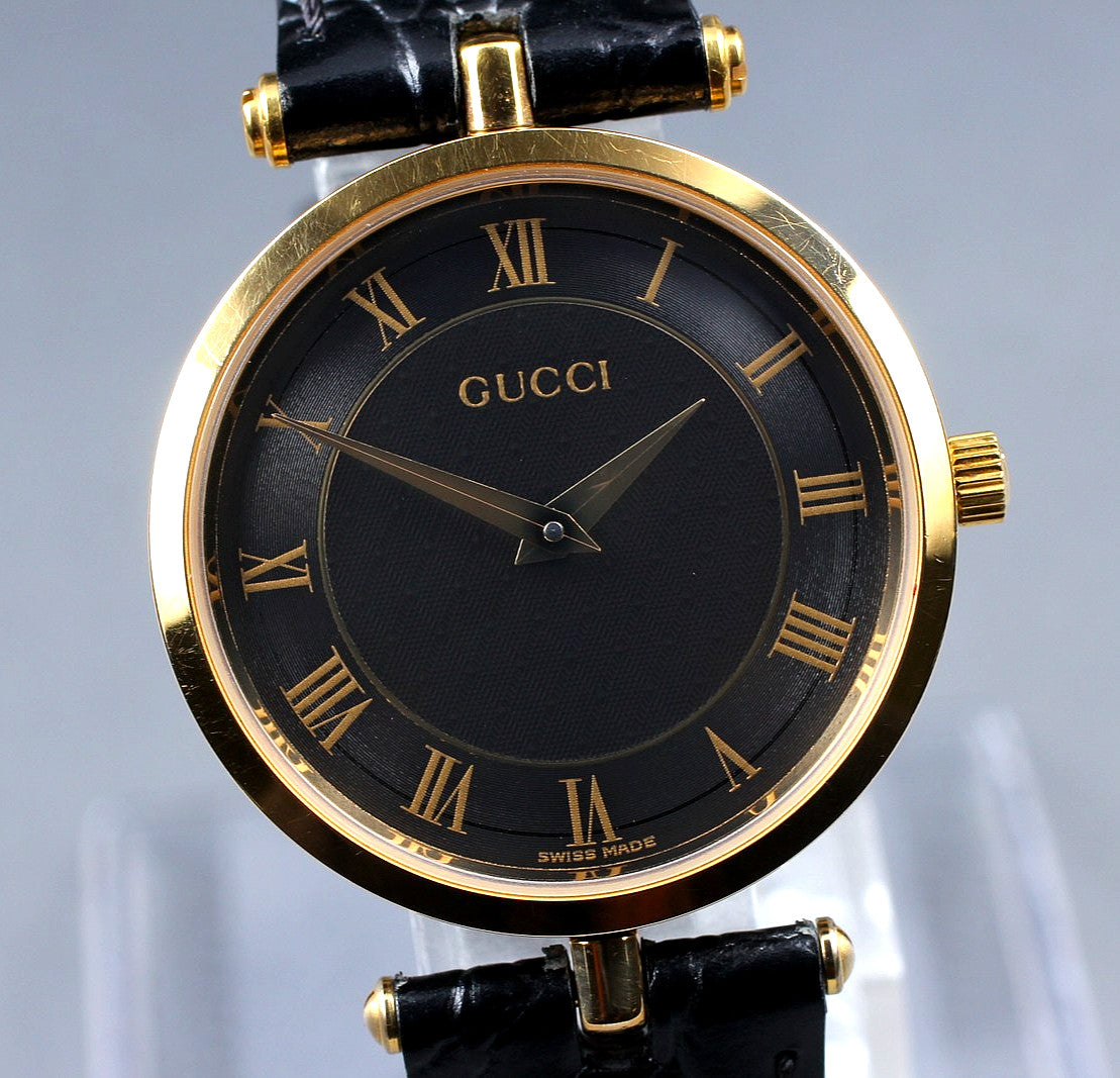 Gucci 2040M Wristwatch - Gold Black, Stainless Steel
