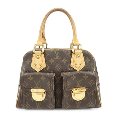 Louis Vuitton Monogram Manhattan PM Hand Bag Brown