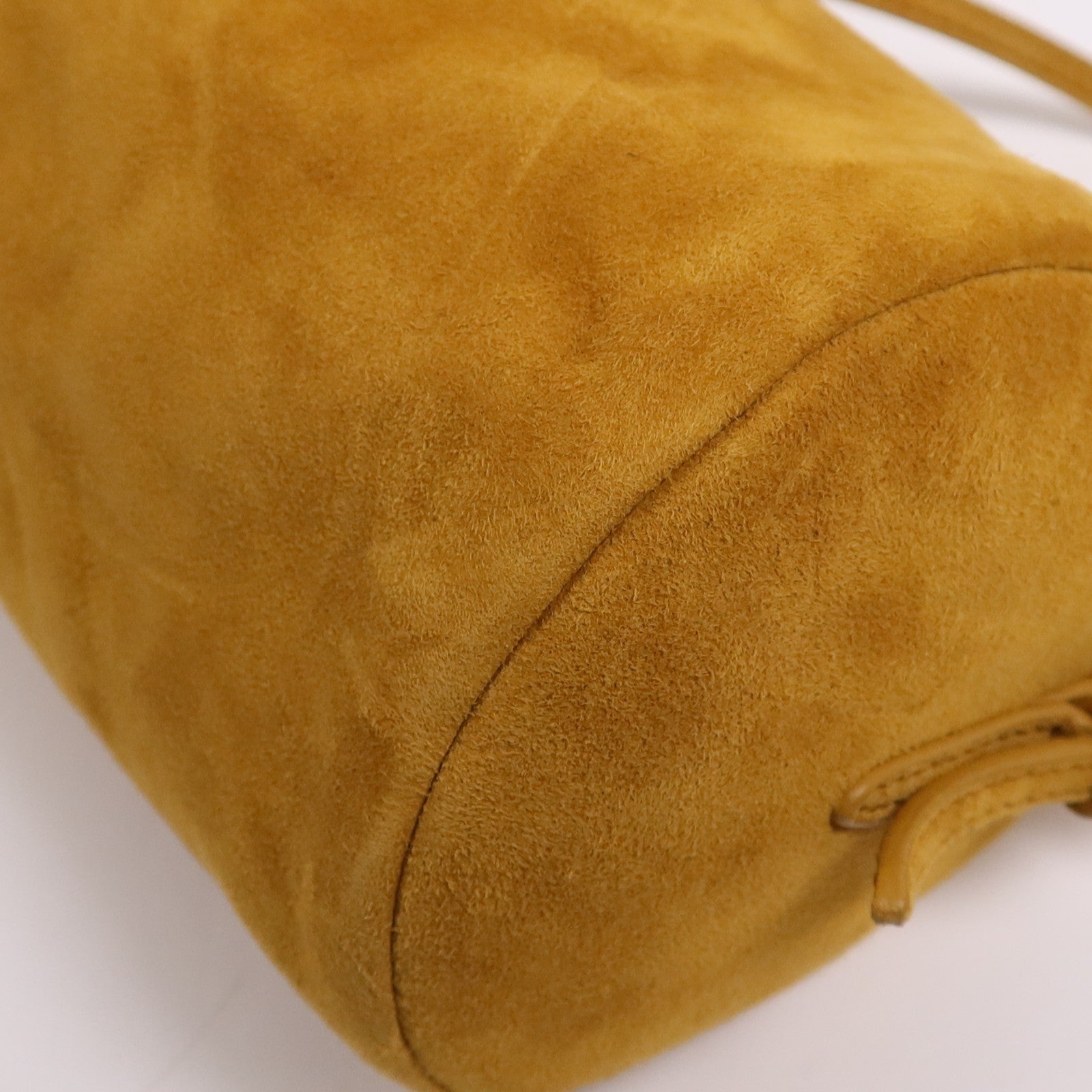 Miu Miu GHW Pouch Shoulder Bag - Yellow, Suede